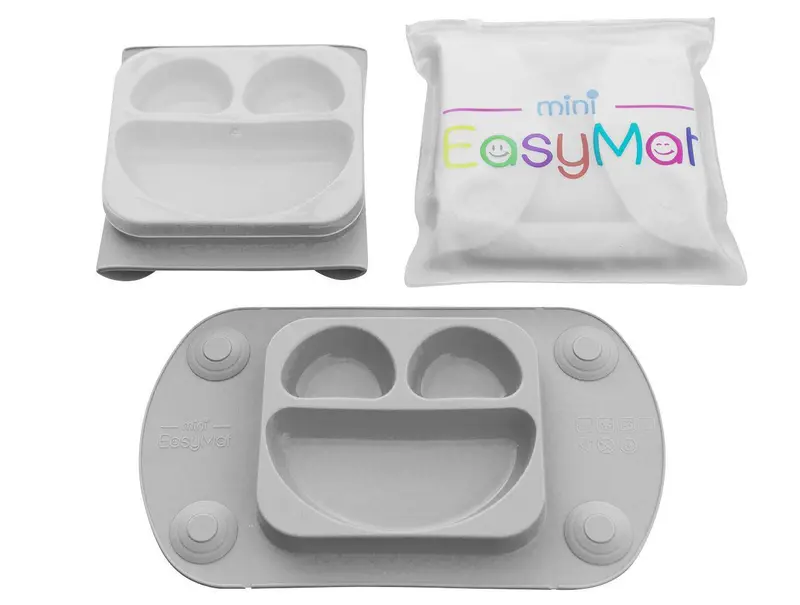 Easymat Mini Baby Suction Plate – Portable, Non-Slip Silicone Feeding Mat 1