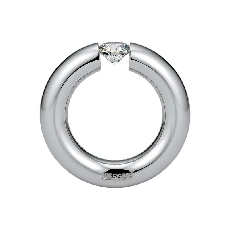 Edition 40 Tension Ring In Platinum With Brilliant Cut Diamond 1