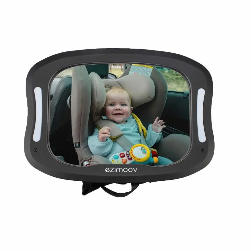 Ezimoov Led-Illuminated Baby Car Mirror For Nighttime Visibility 1