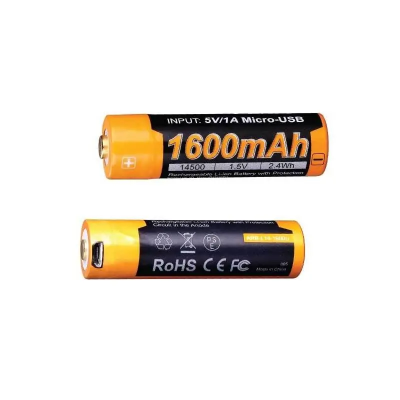 Fenix Arb-L14-1600U 1600Mah Usb-Rechargeable 14500 Battery 1