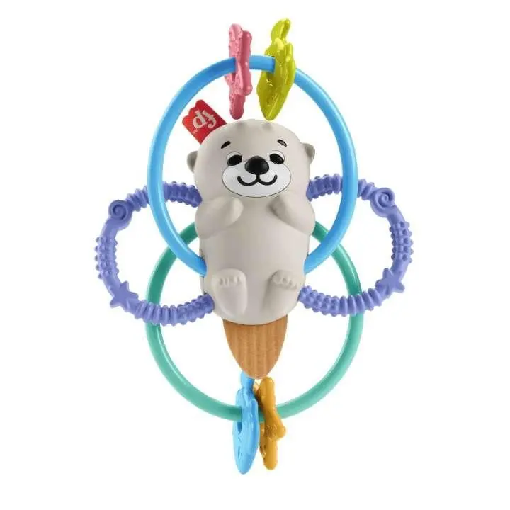 Fisher-Price Otter Teether Rattle – Twist-And-Chew Developmental Toy 1