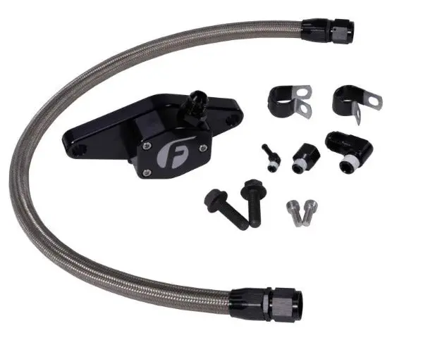 Fleece 12V Cummins Coolant Bypass Kit For 1994–1998 Dodge Ram 5.9L (Stainless Braided) 1