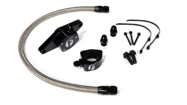 Fleece Coolant Bypass Kit For 1998.5–2002 Dodge Ram 5.9L Cummins (Stainless Braided Hose) 1
