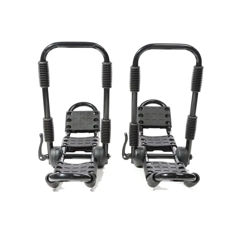 Folding Aluminum Kayak Roof Rack Set With Secure Straps 1