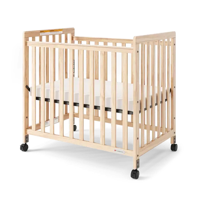 Foundations® Safetycraft™ Fixed-Side Compact Wooden Crib For Infant Care Settings 1