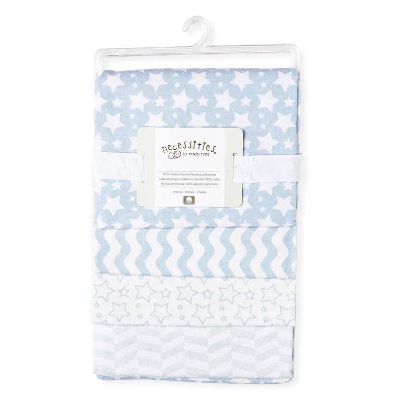 Four-Pack Receiving Blankets – Lightweight Muslin Baby Swaddles 1