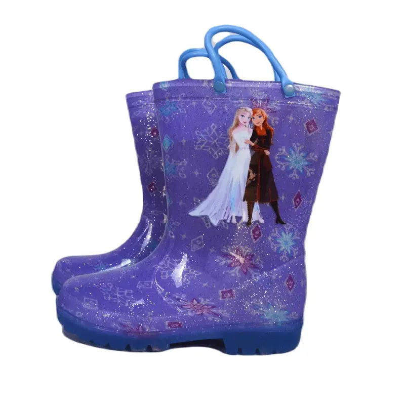 Frozen Light-Up Rain Boots For Toddler Girls – Magical Illumination & Full Coverage 1