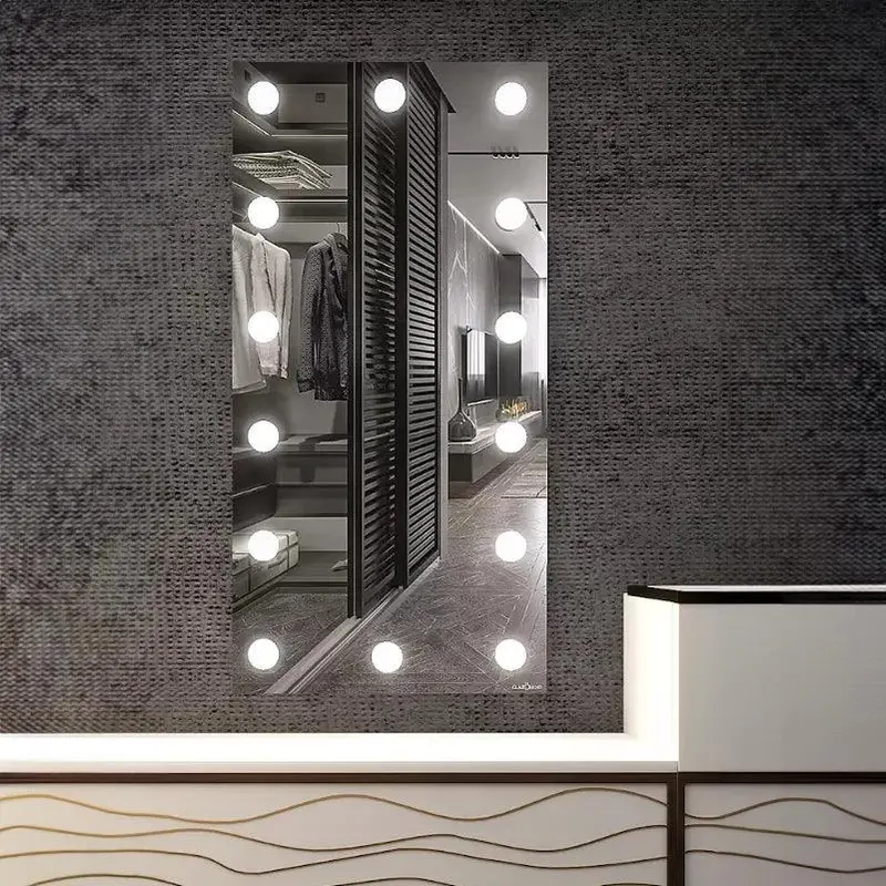 Full-Length Bedroom Mirror With Bright 3W Bulb Lighting 1