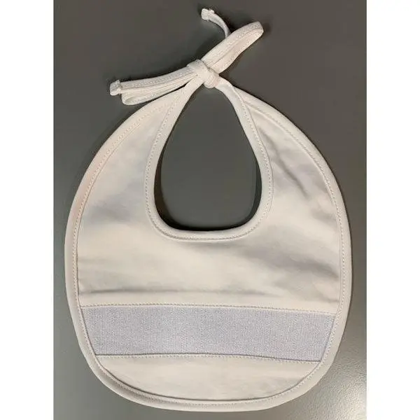 Gaby Blue-Striped 100% Cotton Bib – Handmade In Italy 1