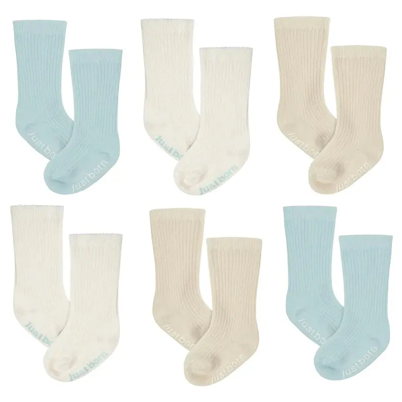 Gerber Just Born Boys’ Desert Cactus Socks – 6-Pack, 0–12 Months 1