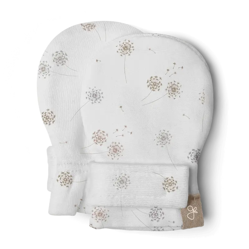 Goumi Organic Stay-Put Baby Mittens – Anti-Scratch, Adjustable Fit, No-Flip Design 1