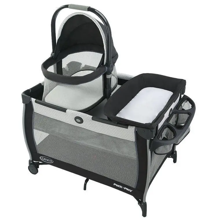 Graco Pack 'N Play Day2Dream Bassinet Playard In Rainier Design 1