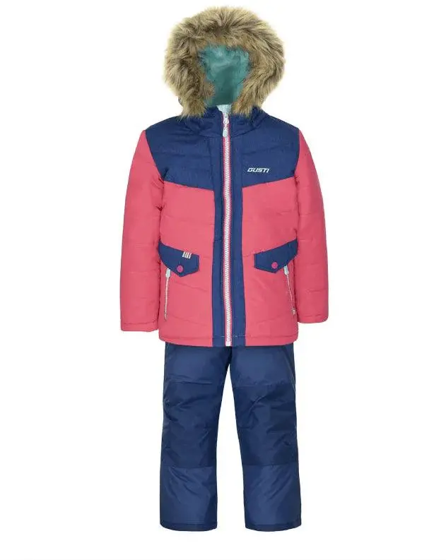 Gusti Baby Girls Insulated Snowsuit In Bleu Manoir 1