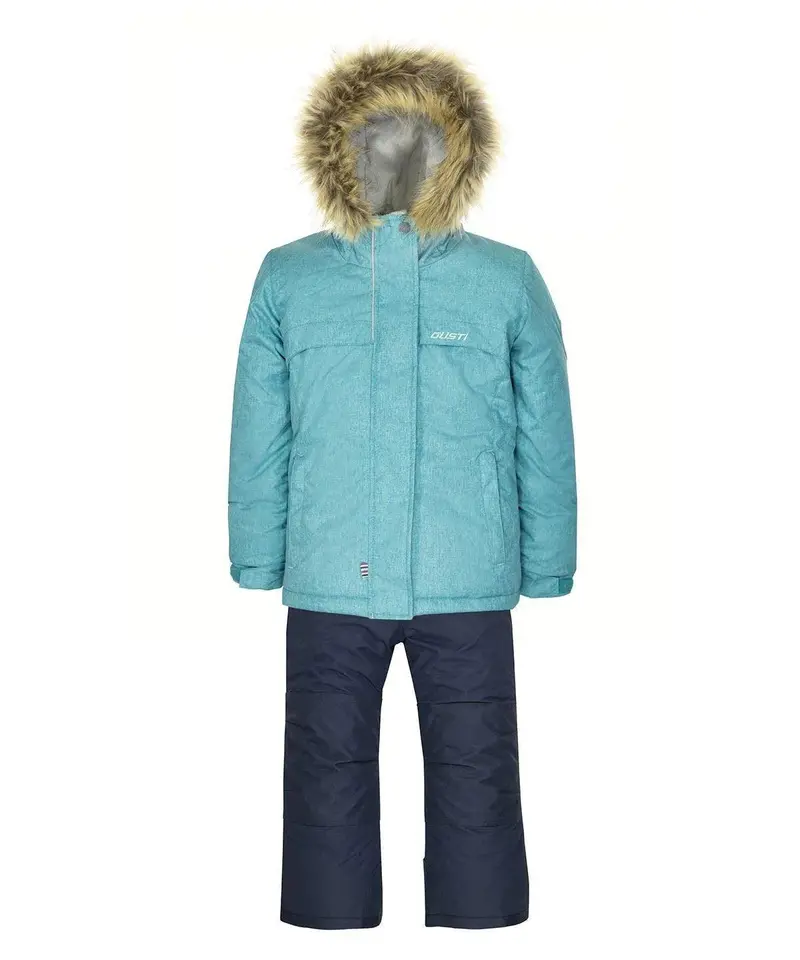 Gusti Baby Girls Winter Snowsuit In Teal 1