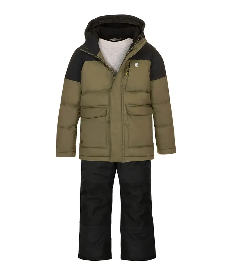 Gusti Glen Olive Insulated Snow Suit 1