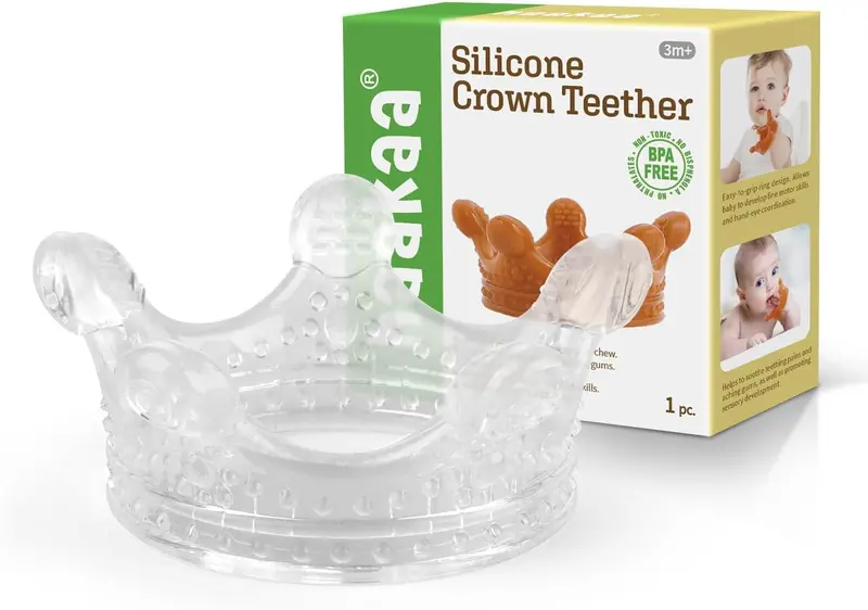 Haakaa Silicone Crown-Shaped Baby Teether 1