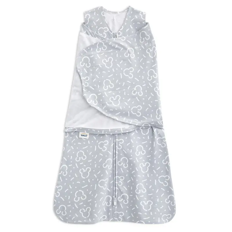 Halo Disney Baby Sleepsack Swaddle – Confetti Mickey Grey (1.5 Tog) 1