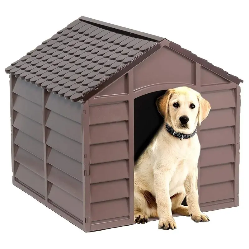 Heavy-Duty Outdoor Dog Kennel – Xl Weatherproof Plastic Pet Shelter 1
