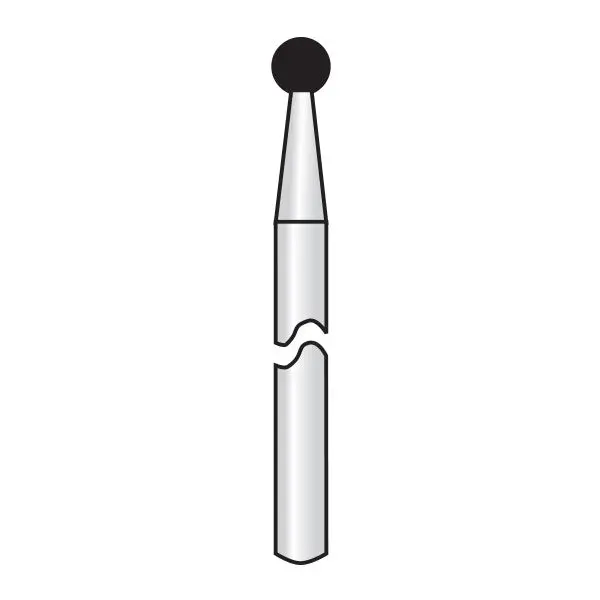 Hp001-024 Ball-Shaped Reusable Gold-Coated Diamond Dental Burs 1