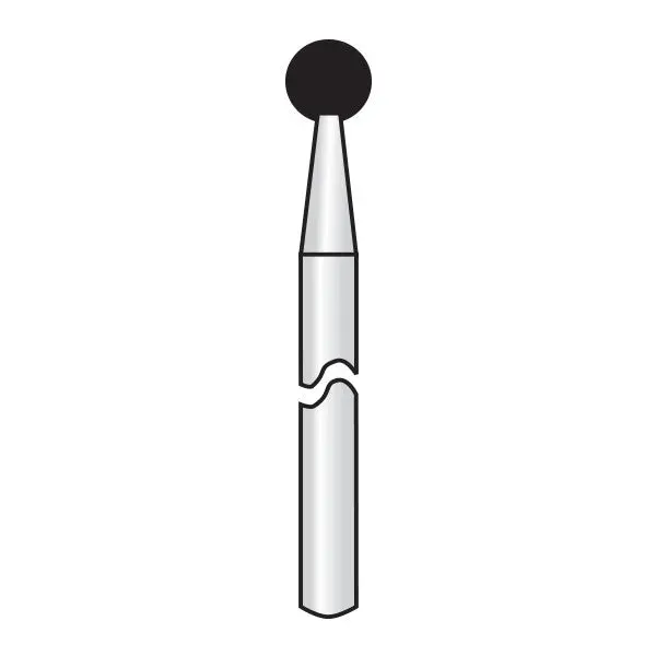 Hp001-033 Ball-Shaped Reusable Gold-Coated Diamond Dental Burs 1