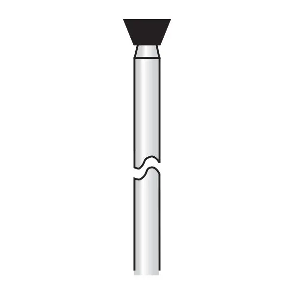 Hp010-045 Inverted Cone Reusable Gold-Coated Diamond Dental Burs 1