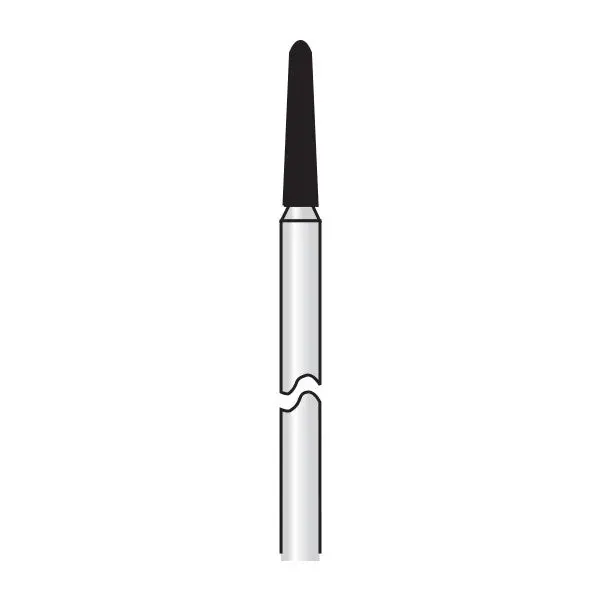 Hp199-020 Round-End Taper Reusable Gold-Coated Diamond Dental Burs 1