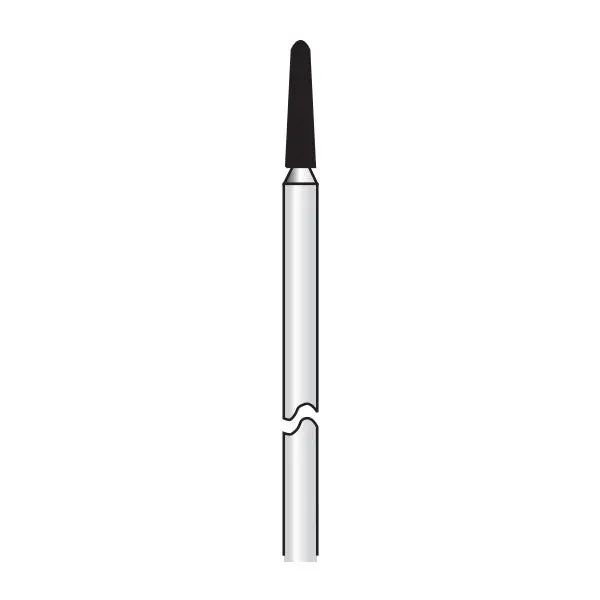 Hp199-020L Round-End Taper Reusable Gold-Coated Diamond Dental Burs 1