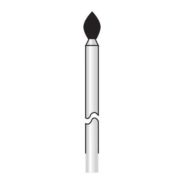 Hp257-030 Football-Shaped Reusable Gold-Coated Diamond Dental Burs 1
