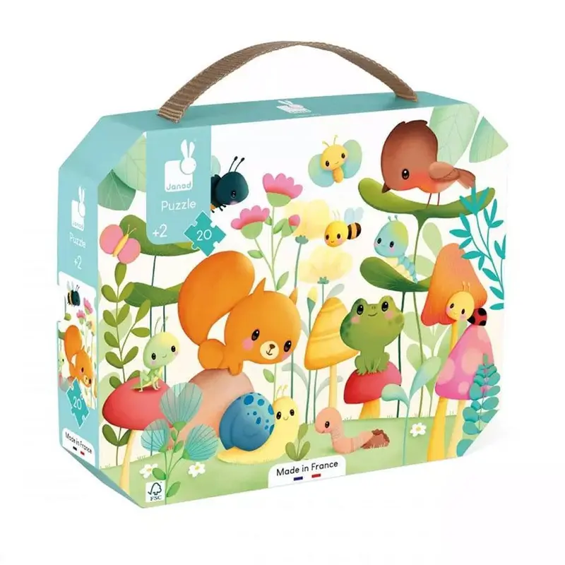 Janod Garden Friends 20-Piece First Jigsaw Puzzle For Toddlers 1