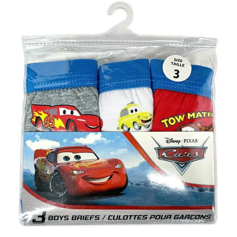 Jellifish Disney Cars Boys' Briefs – 3-Piece Pack 1