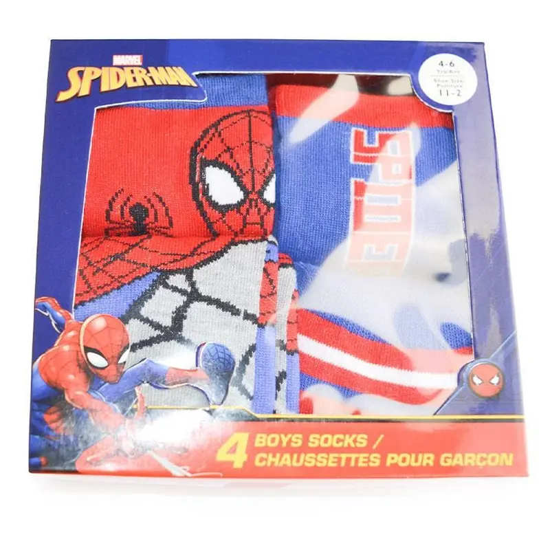 Jellifish Kids Marvel Spider-Man Sock Box – 4 Pairs 1