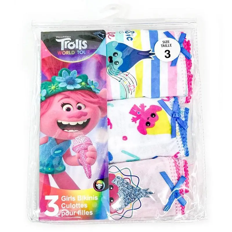 Jellifish Trolls Girls' Underwear Set – 3-Piece Pack 1
