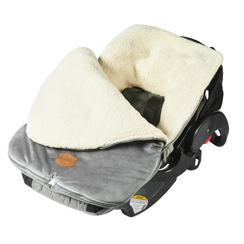 Jj Cole Bundle Me Infant Bunting – Weather-Resistant, Snug Baby Cover In Graphite For Strollers And Carriers 1