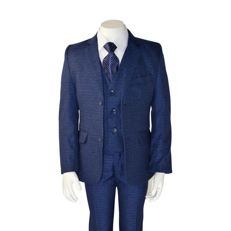 Johnson'S Creation Navy Toddler & Kids 5-Piece Suit Ensemble 1