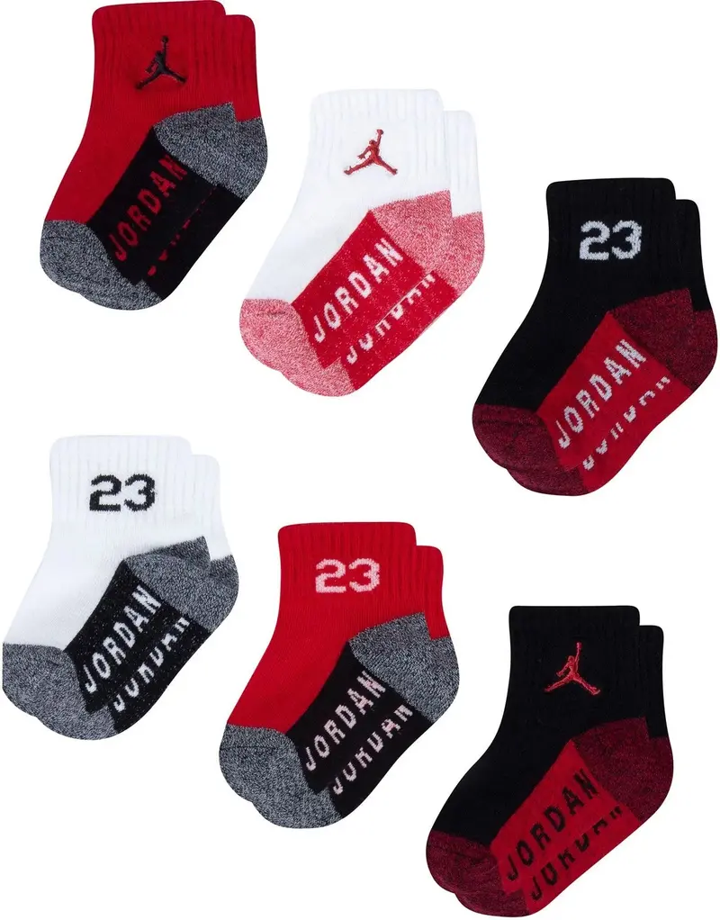 Jordan Jumpman Ankle Socks For Toddlers & Kids – 6-Pack (6 Months–5 Years) 1