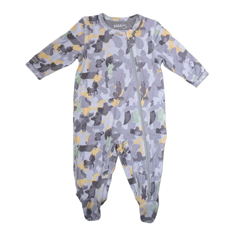 Juddlies Camoose Bamboo Sleep Sack – Grey, Hypoallergenic & Ultra-Soft 1