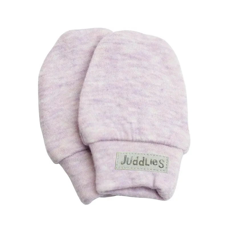 Juddlies Organic Cotton Scratch Mitts – Lavender 1