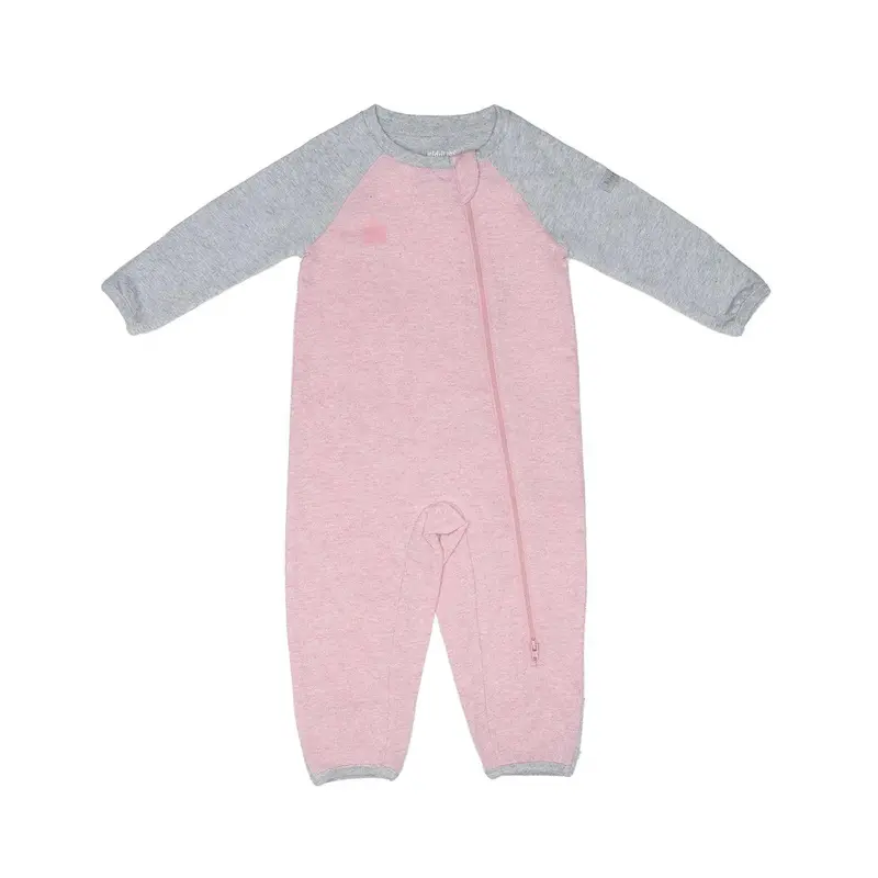 Juddlies Raglan Playsuit – Organic Cotton Toddler Outfit In Dogwood Pink 1