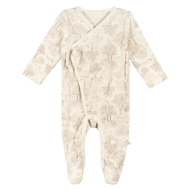 Just Born 100% Organic Cotton Sleep N' Play Footie For Newborns 1