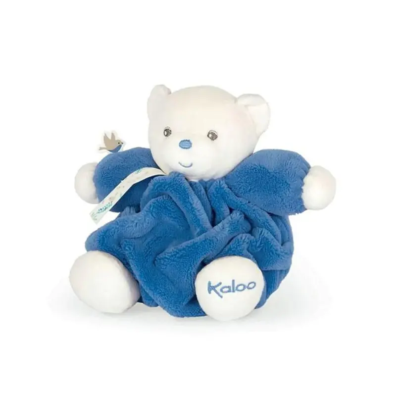 Kaloo Chubby Bear Plush Toy – Ocean Blue, Small Size 1