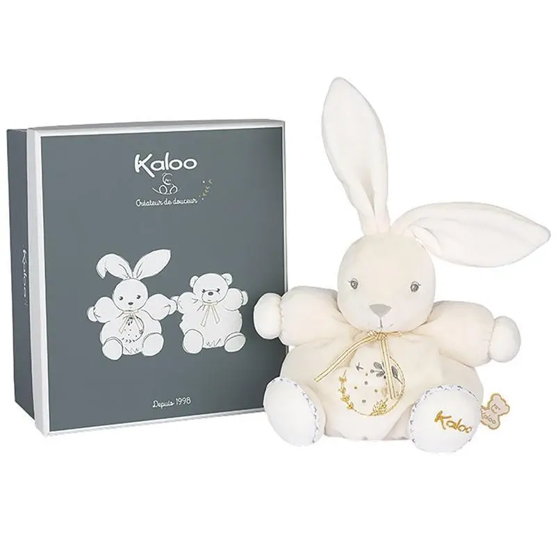 Kaloo Chubby Musical Cream Rabbit Plush – Compact (15 Cm) 1