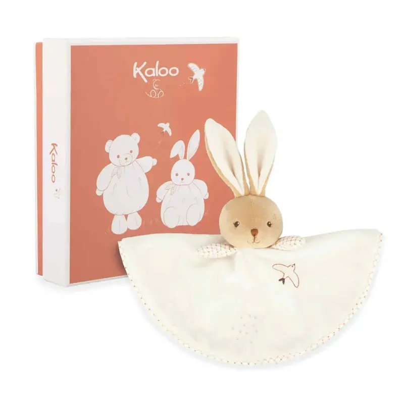 Kaloo Cream Round Rabbit Comforter – Hypoallergenic Soothing Toy For Infants 1