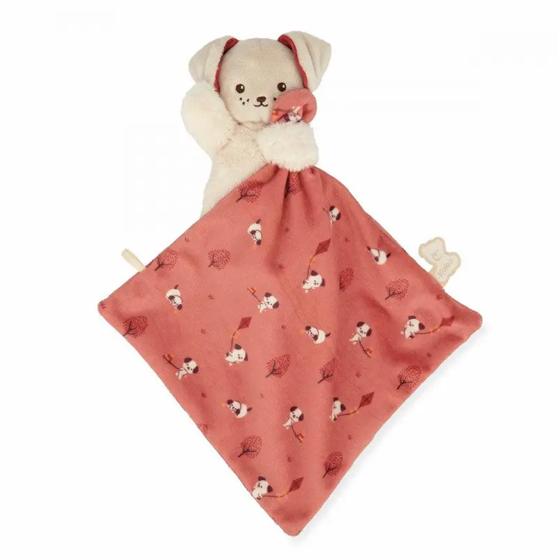 Kaloo Doudou Dog Puppy Comforter – Soft Square Security Blanket 2