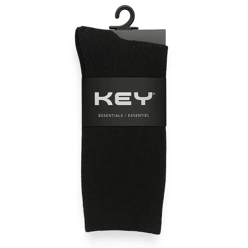 Key Kids Flat-Knit Cotton Dress Socks – Single Pack, Size 9–11 (4100) 1