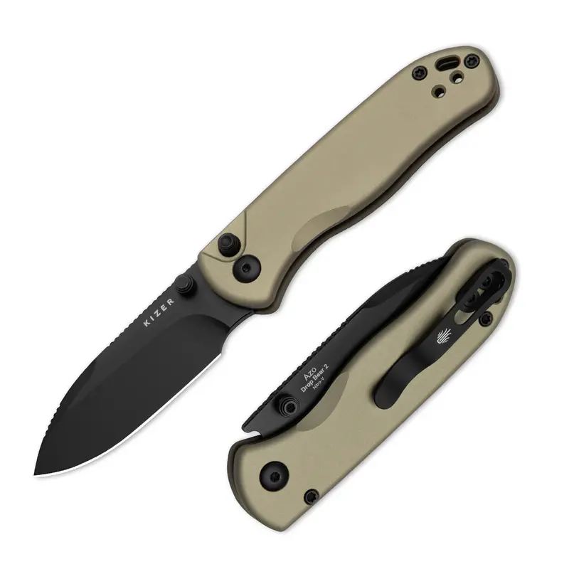 Kizer Drop Bear 2 Edc Knife – Nitro-V Blade, Aluminum Frame, Liner Lock, 2.92" 1
