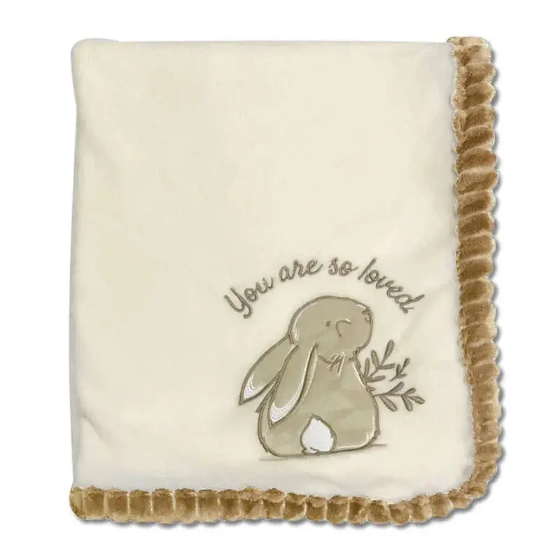 Koala Baby Ribbed Knit Fox Grey Or Bunny Taupe Baby Blanket 1