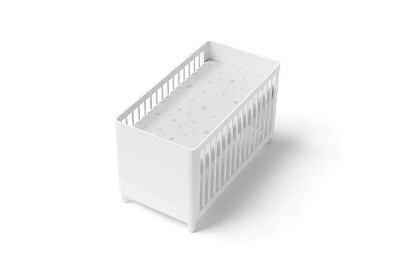 Kushies Blue Scribble Stars Playard Fitted Sheet 1