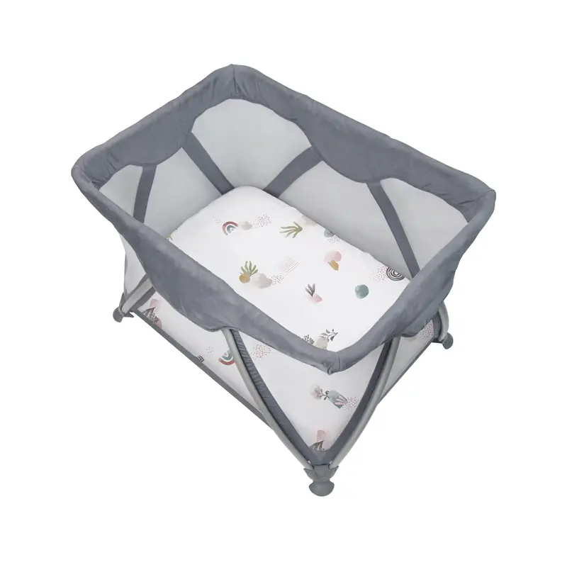 Kushies Percale Dream Playard Sheet – Floral Design 1