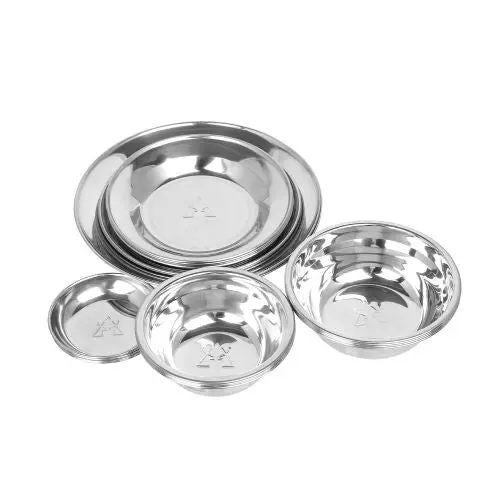 Kzm 22-Piece Stainless Steel Dining Set 1