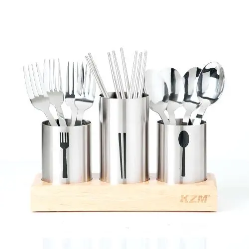 Kzm Premium Outdoor Cutlery Set – Durable Stainless Steel Forks, Knives & Spoons For Camping 1